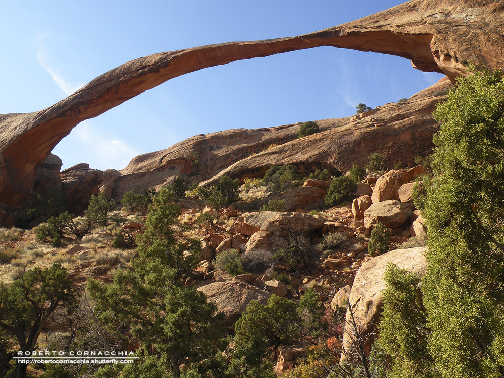 Il sottilissimo Landscape Arch - Archivio Fotografico Pianeta Gaia